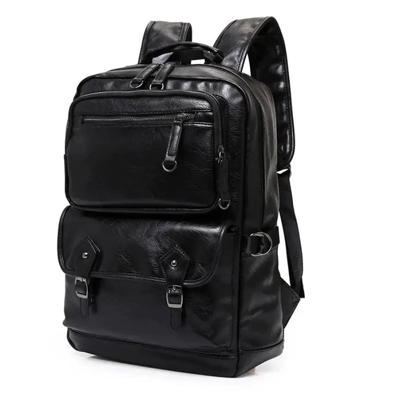 Mochila De Couro Premium Clever Preto Bpk112