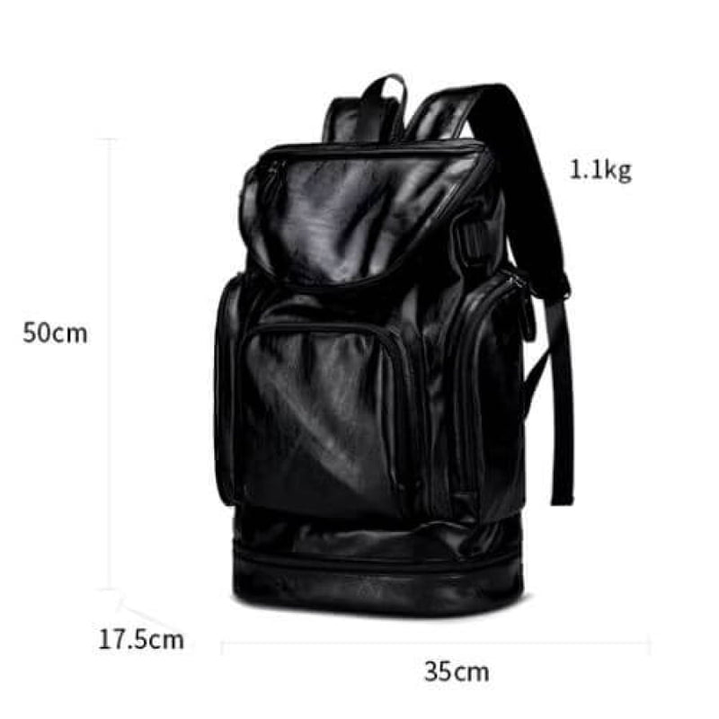 Mochila De Couro Premium Vintage Bpk111