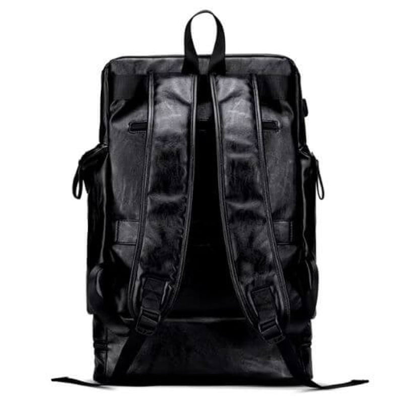 Mochila De Couro Premium Vintage Bpk111