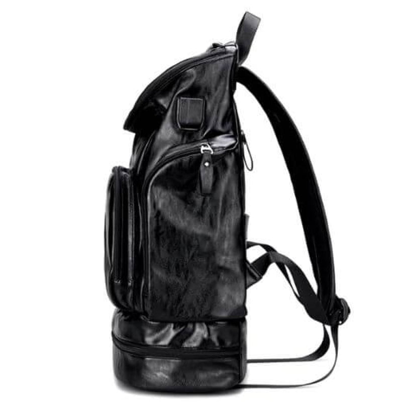 Mochila De Couro Premium Vintage Bpk111