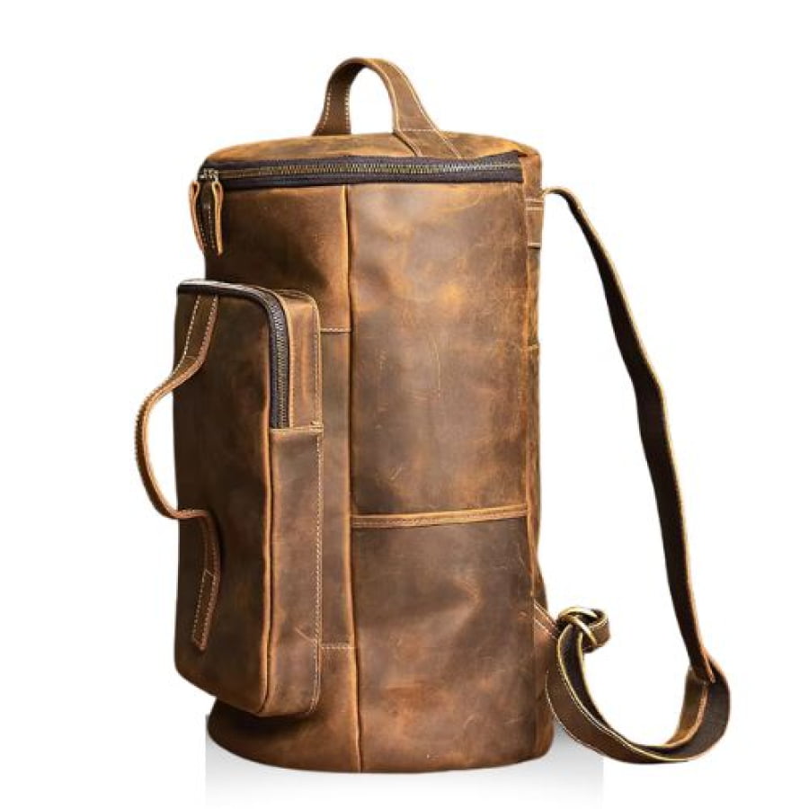 Mochila Masculina De Couro Legítimo Premium Commuter Bpk121