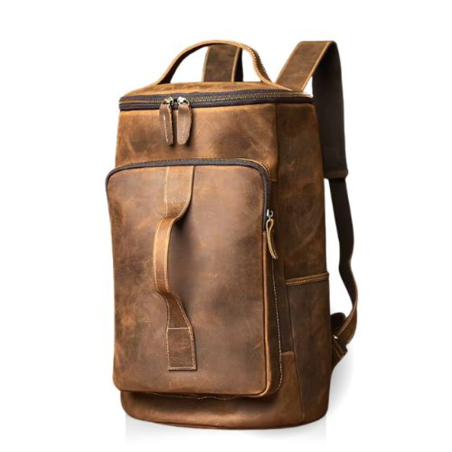 Mochila Masculina De Couro Legítimo Premium Commuter Bpk121