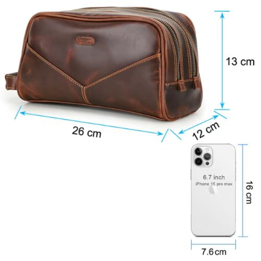 Necessaire Couro Legítimo Trevor Ncs08