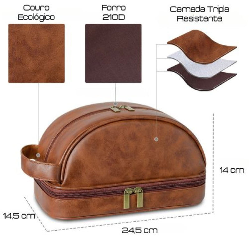 Necessaire Couro Travel Ncs01