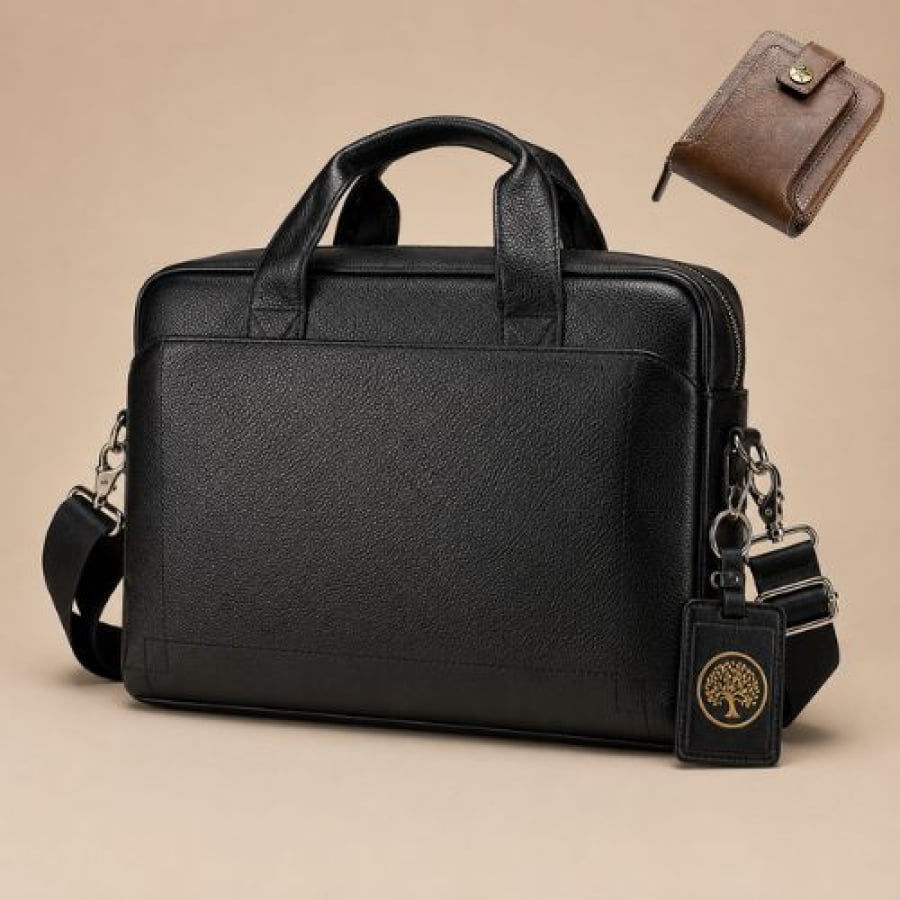 Pasta Executiva Masculina de Couro Legítimo Executive Slim Unbu - mlt28