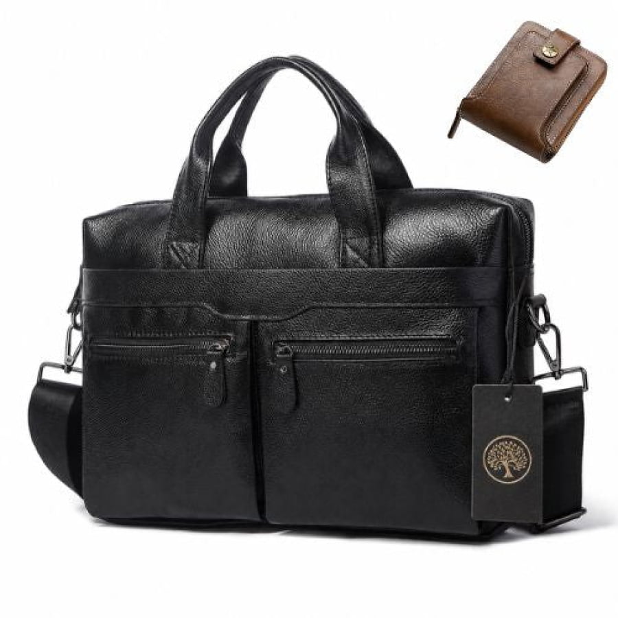 Pasta Executiva Masculina de Couro Legítimo Heritage Unbu - mlt20