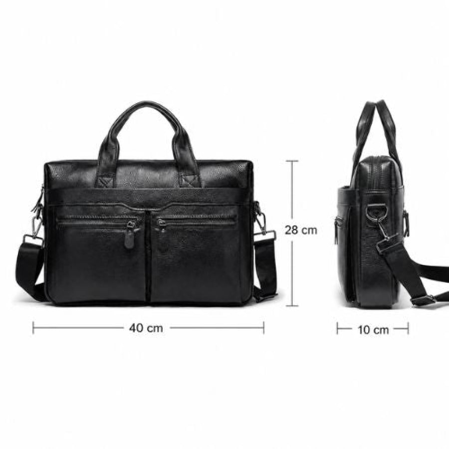 Pasta Executiva Masculina de Couro Legítimo Heritage Unbu - mlt20