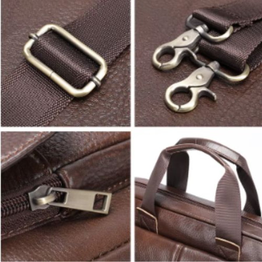 Pasta Executiva Masculina de Couro Legítimo Monarch Unbu - mlt25