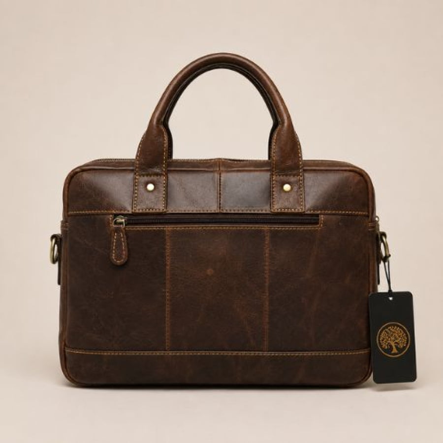 Pasta Executiva Masculina de Couro Legítimo Oxford Unbu - mlt24