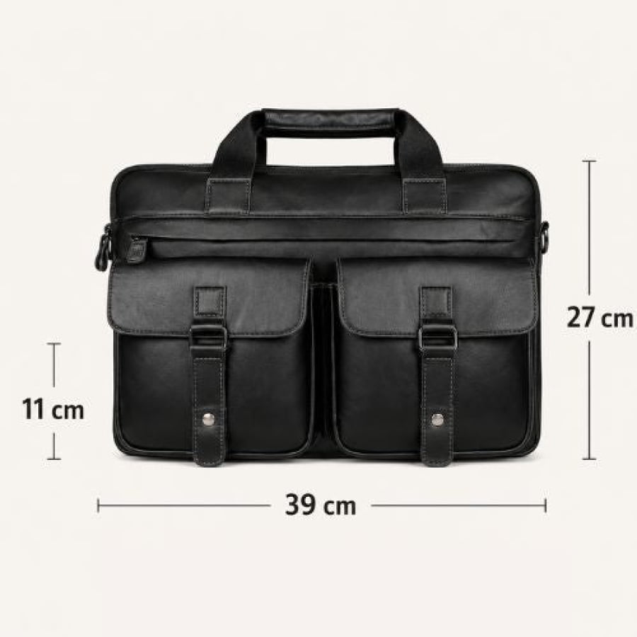 Pasta Executiva Masculina de Couro Legítimo Regent Unbu - mlt23
