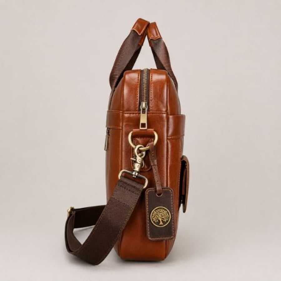 Pasta Executiva Masculina de Couro Legítimo Windsor Unbu - mlt22