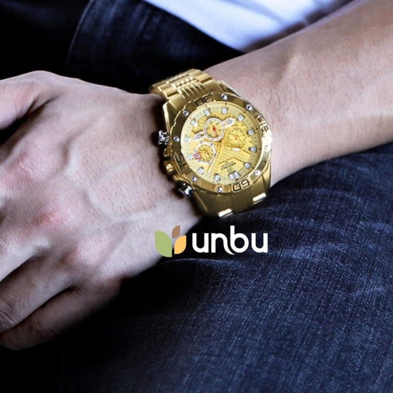 Relógio Masculino Luxo Quartzo Naviforce Nf8019 Cloc02
