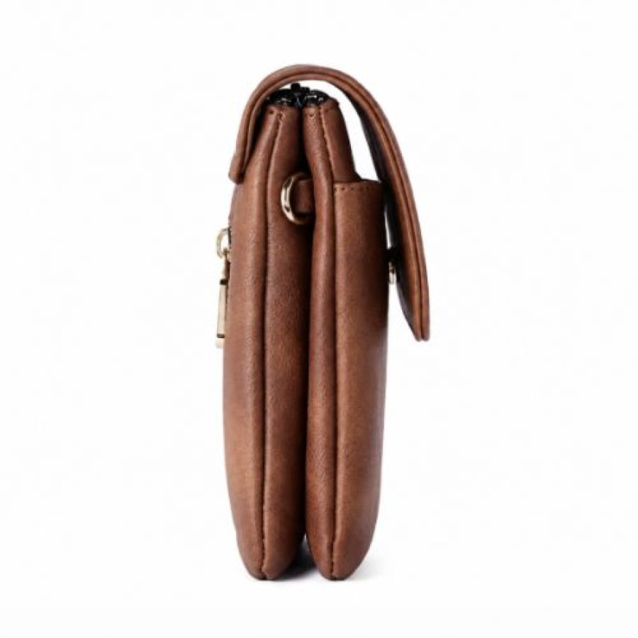 Shoulder Bag Artesanal de Couro Ecológico Minimalista - bagm1006