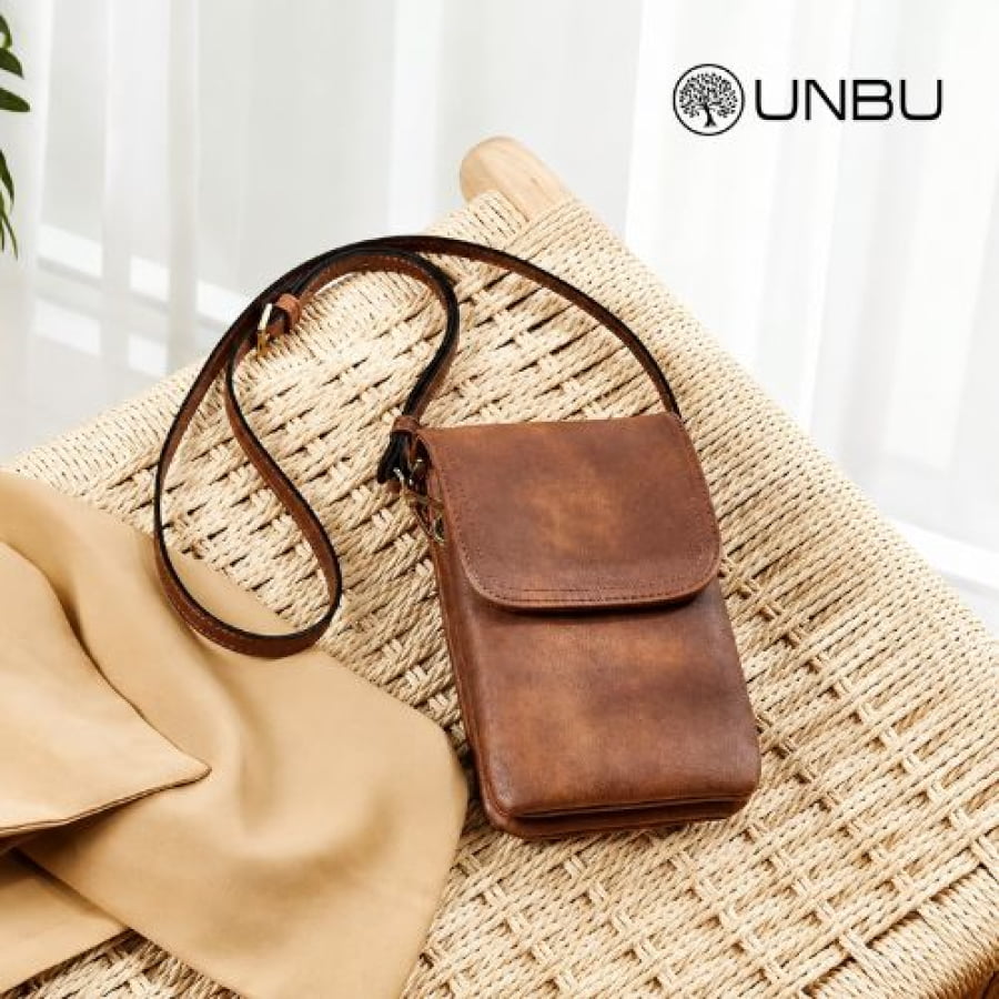 Shoulder Bag Artesanal de Couro Ecológico Minimalista - bagm1006