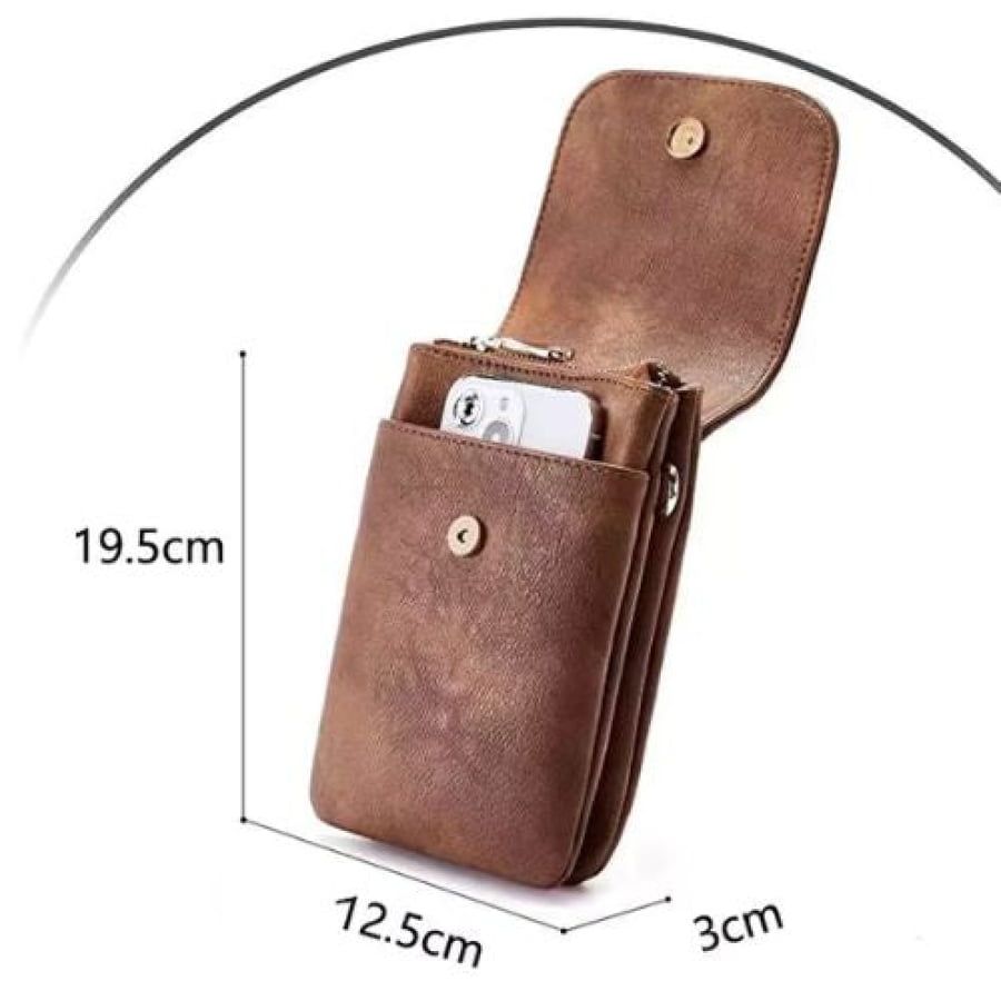 Shoulder Bag Artesanal de Couro Ecológico Minimalista - bagm1006