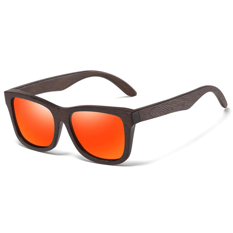 Óculos de Sol Masculino de Bamboo Handmade com Proteção UV400 Polarizado