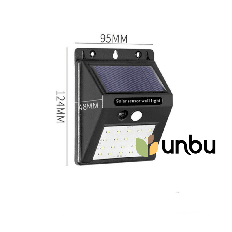 Kit 4 Luminárias Solares Externas Para Jardim 144 Leds Lumi02
