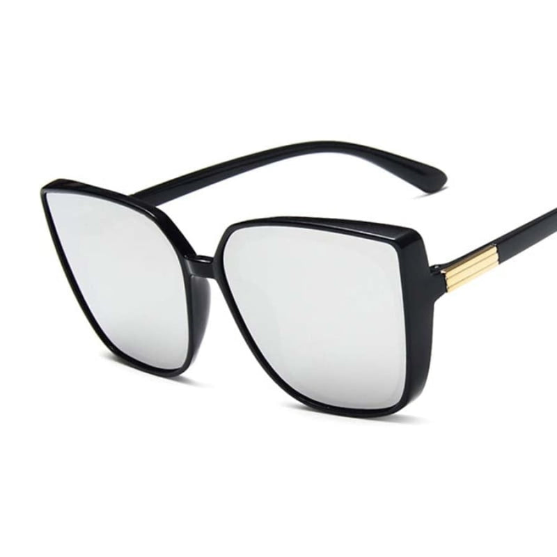 oculos de sol escuro feminino gatinho vintage em promocao 2022 preto retro espelhado para rosto redondo barato mulher para rosto